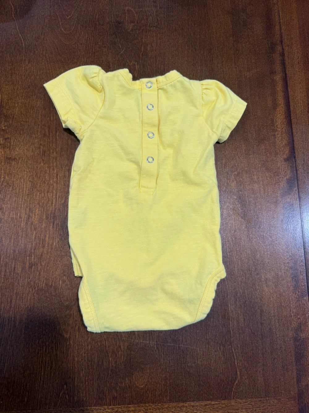 Kate Quinn Golden Yellow Short-Sleeve Baby Bodysuit